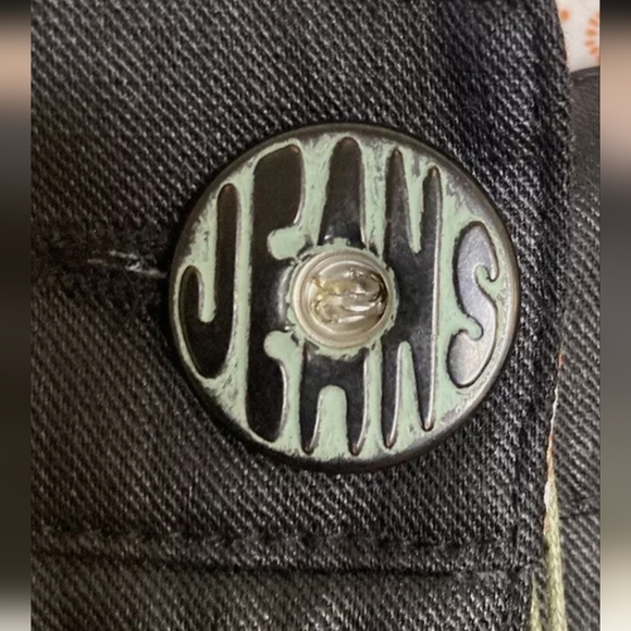 Cop. Copine Black y2k Pistou Womens Pant Wide Leg, Eu Size 40 US 8 - Picture 5 of 15